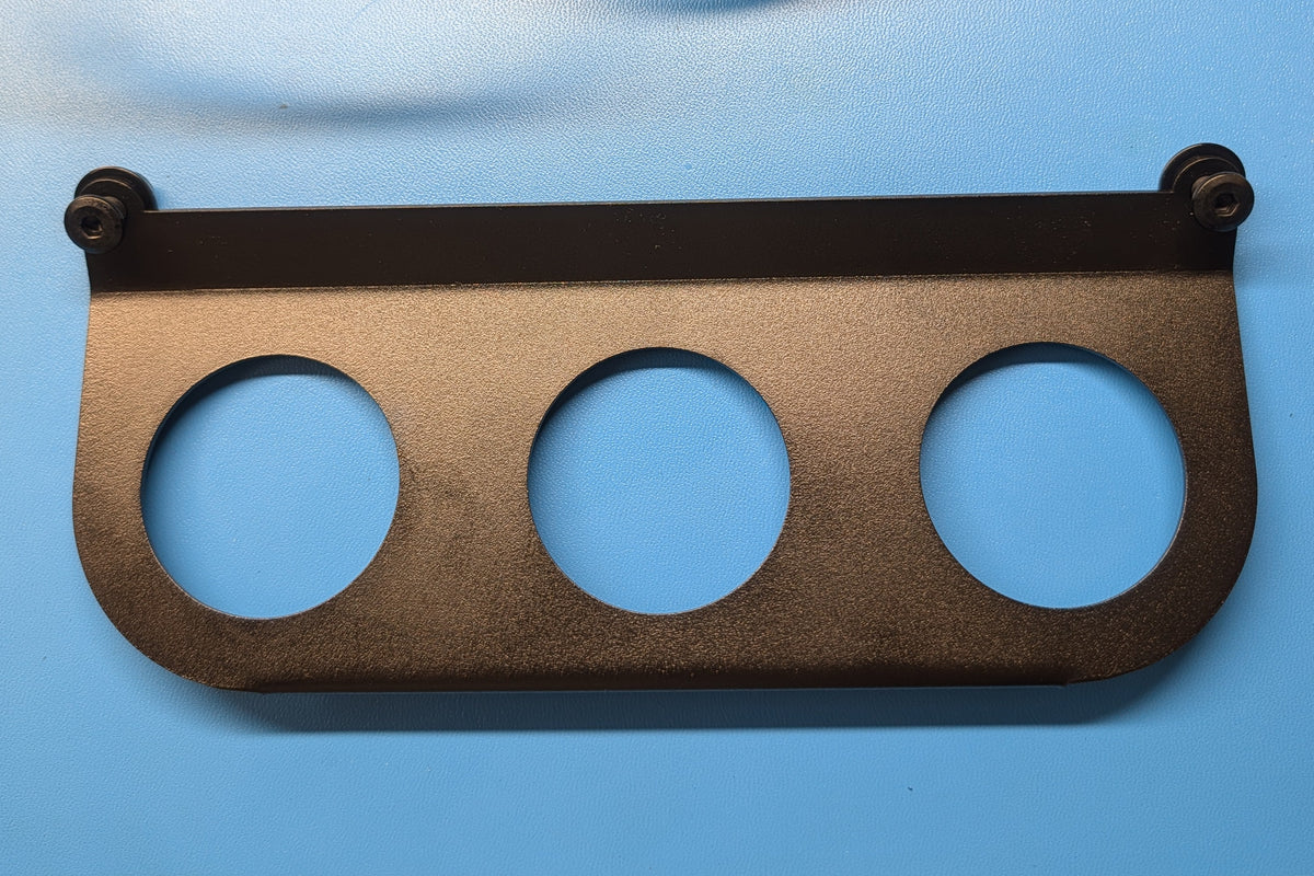 Heavy Duty Triple 2-1/16" Gauge Plate (Bolt-On for 22+ Base, Easily Adapted For Other Models)