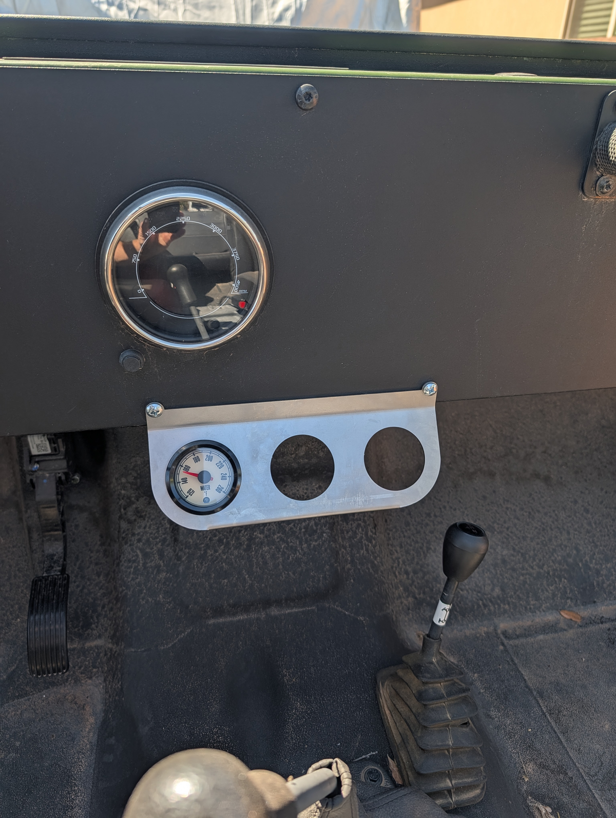 Heavy Duty Triple 2-1/16" Gauge Plate (Bolt-On for 22+ Base, Easily Adapted For Other Models)